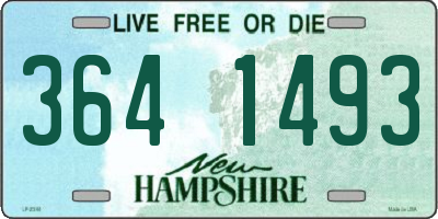 NH license plate 3641493