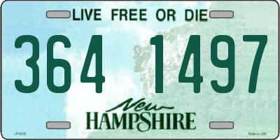 NH license plate 3641497
