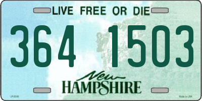 NH license plate 3641503
