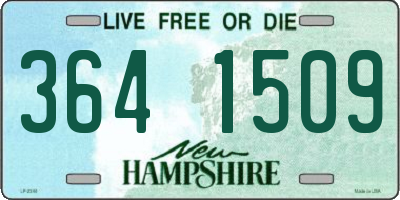 NH license plate 3641509