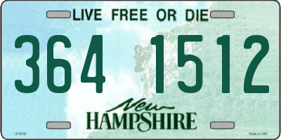 NH license plate 3641512