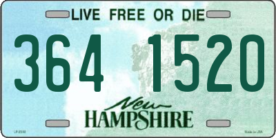 NH license plate 3641520