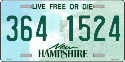 NH license plate 3641524