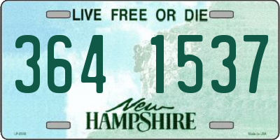 NH license plate 3641537
