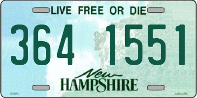 NH license plate 3641551