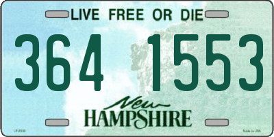 NH license plate 3641553