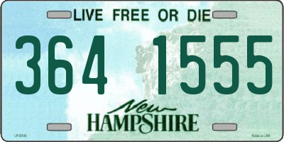 NH license plate 3641555