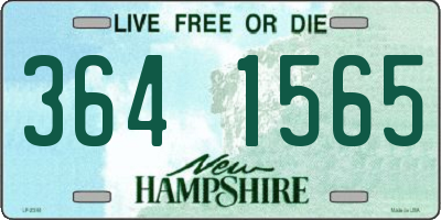 NH license plate 3641565