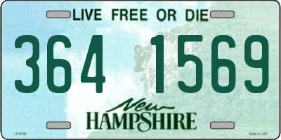NH license plate 3641569