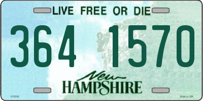 NH license plate 3641570