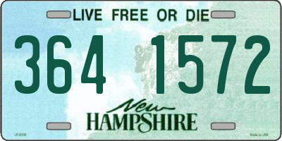 NH license plate 3641572