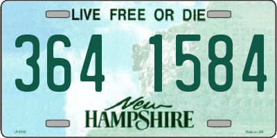 NH license plate 3641584