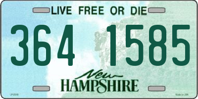NH license plate 3641585