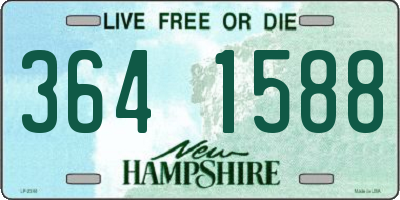 NH license plate 3641588