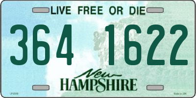 NH license plate 3641622