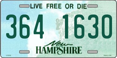 NH license plate 3641630