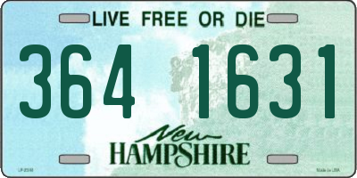 NH license plate 3641631
