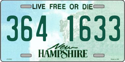 NH license plate 3641633