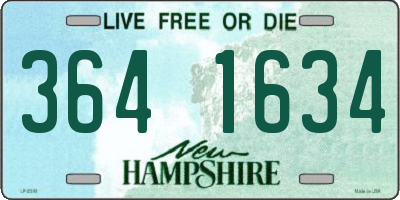 NH license plate 3641634
