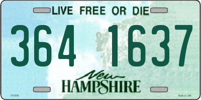 NH license plate 3641637
