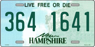 NH license plate 3641641