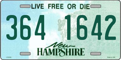 NH license plate 3641642
