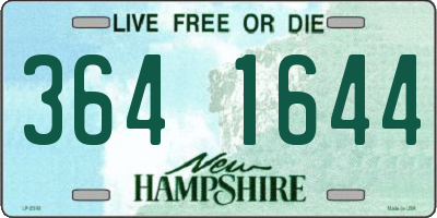 NH license plate 3641644