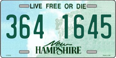 NH license plate 3641645