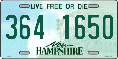 NH license plate 3641650