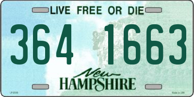 NH license plate 3641663