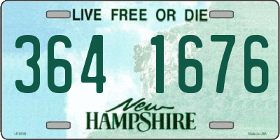 NH license plate 3641676