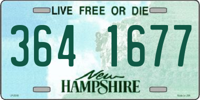 NH license plate 3641677