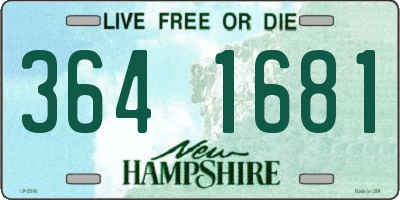 NH license plate 3641681