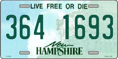 NH license plate 3641693