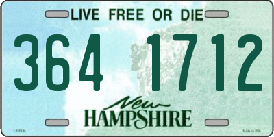 NH license plate 3641712