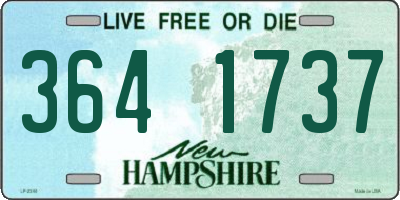 NH license plate 3641737