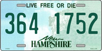 NH license plate 3641752