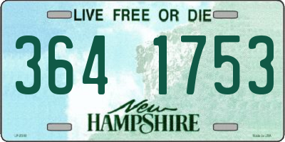 NH license plate 3641753