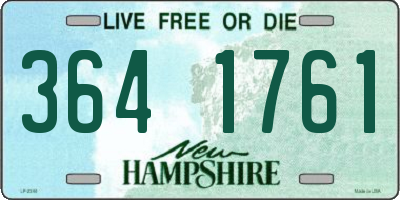 NH license plate 3641761