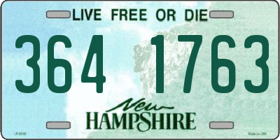 NH license plate 3641763