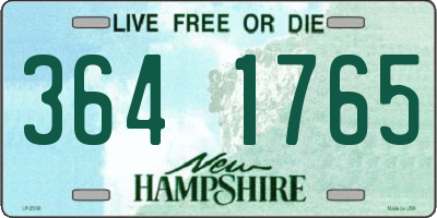 NH license plate 3641765