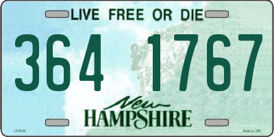 NH license plate 3641767
