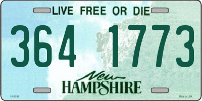 NH license plate 3641773