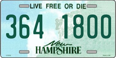 NH license plate 3641800