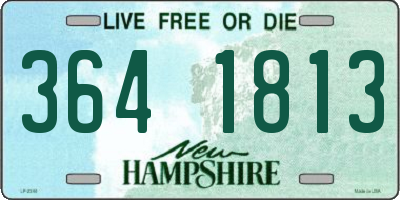 NH license plate 3641813