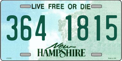 NH license plate 3641815