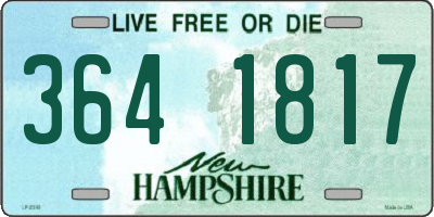 NH license plate 3641817