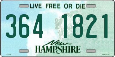 NH license plate 3641821