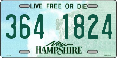 NH license plate 3641824