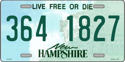NH license plate 3641827